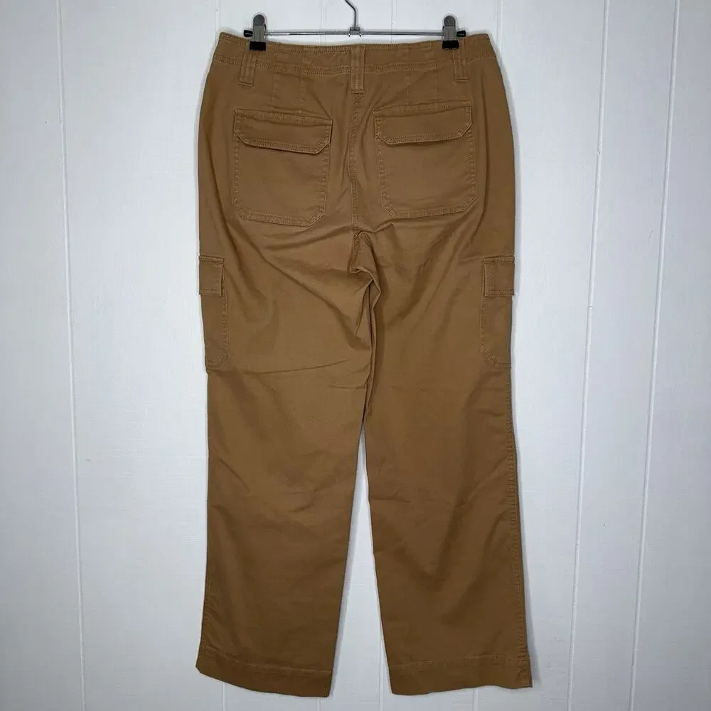 Talbots Women’s Chino Cargo Pants Khaki Tan Size 4